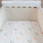 lit bébé drap montgolfières nuages carreaux 190cm 360cm doux moderne coton roseclair