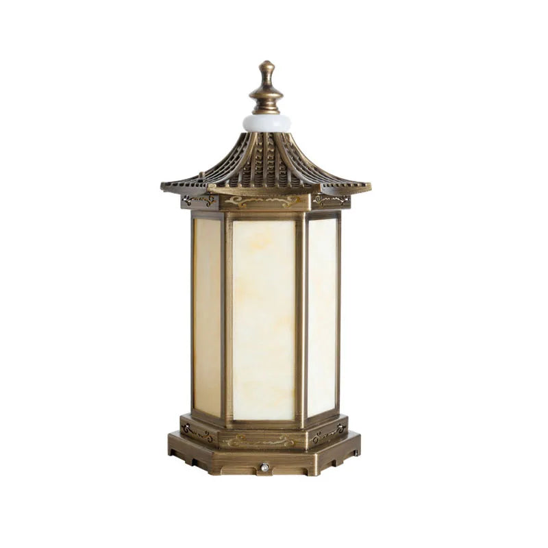 lanterne extérieure or noir classique éclairage public led ip65 étanche moderne