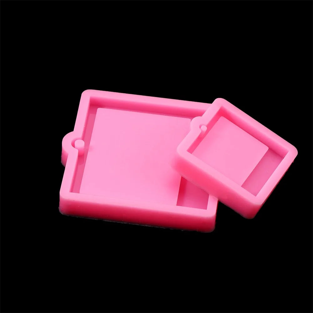 cadre photo silicone rose moderne minimaliste support plat lisse bijou artisanal bricolage