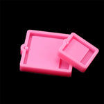 cadre photo silicone rose moderne minimaliste support plat lisse bijou artisanal bricolage
