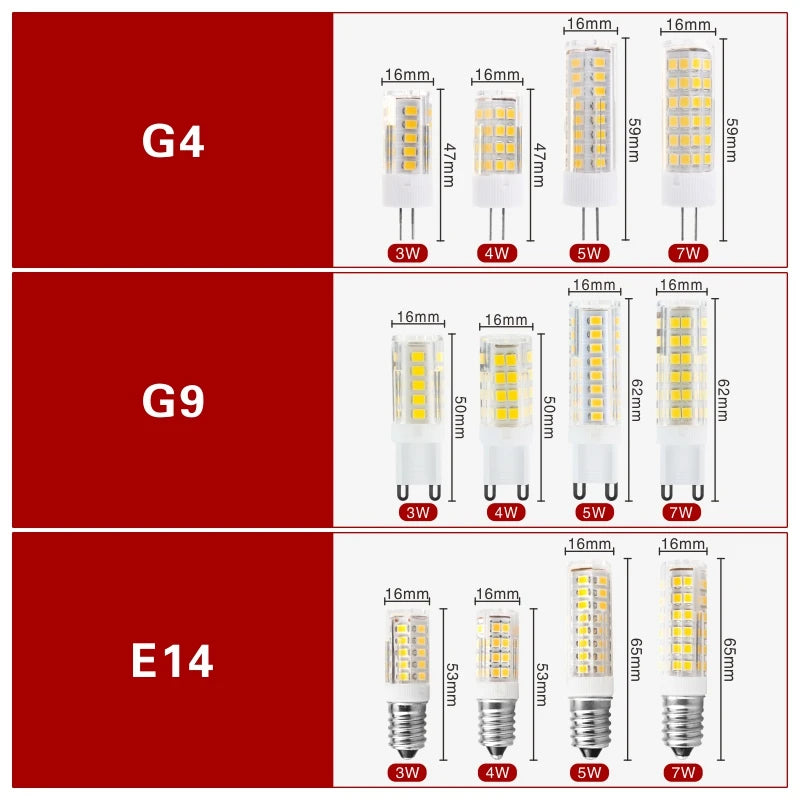 lot ampoules led maïs blanc froid culots e14 g4 g9 lustre salon moderne