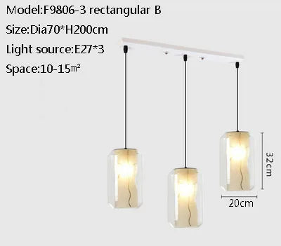 lampe suspendue moderne marbre blanche transparente salon chambre hallhôtel(touch screen)