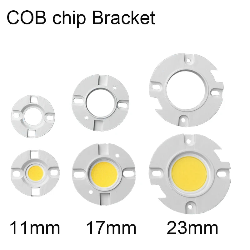 supports led cob blanc modernes fonctionnels 11mm 17mm 23mm 4pcs