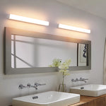 lampe miroir led blanche rectangulaire moderne salle bain chambre éclairage mural