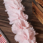 couronne fleurs artificielles motif floral rose clair noir blanc rouge violet mariage