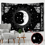 Tapisserie murale tarot astrologie blanc