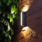 applique murale led noire ip65 contemporaine aluminium étanche 4w 110240v