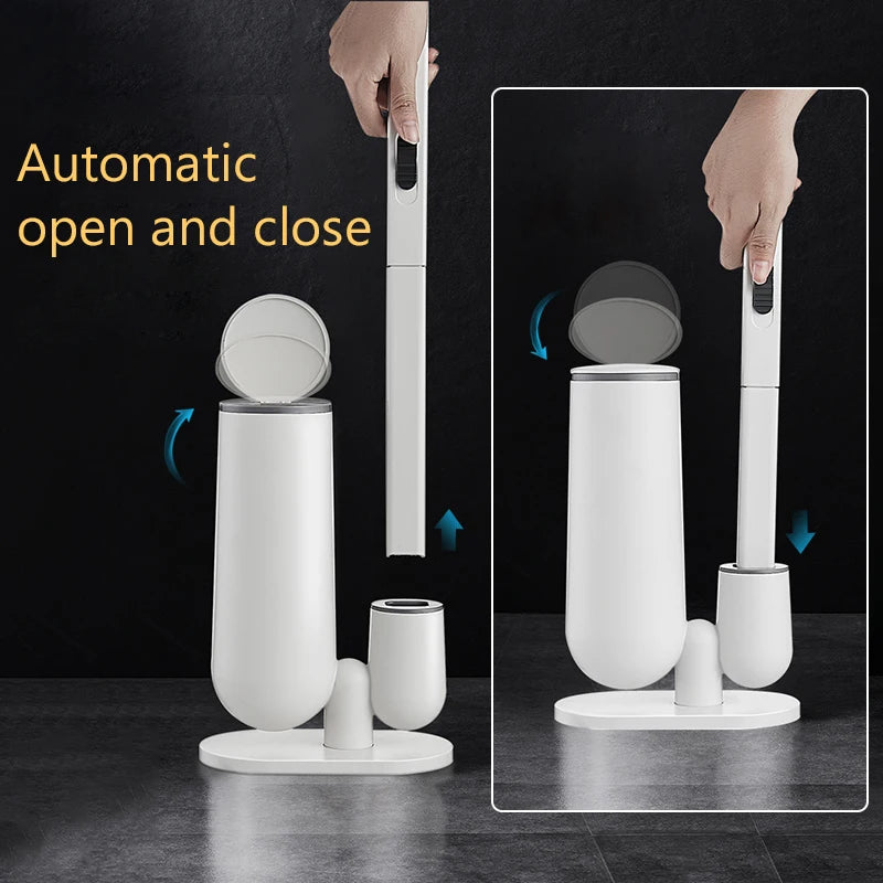 brosse wc blanche moderne brosse usage unique base plate minimaliste set 120 têtes brosse
