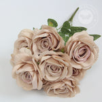 bouquet roses artificielles violettes blanches rose pâle mariage anniversaire décoration intérieure classique