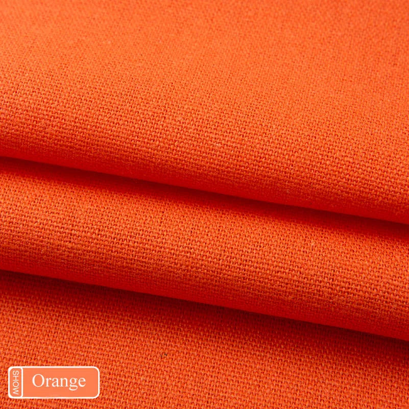 tissu toile coton résistant couture bricolage ameublement textile solide couleur unie 145cm