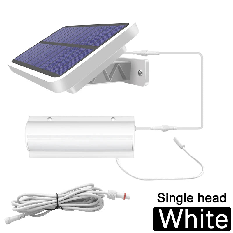 lampe solaire suspendue moderne interrupteur noir bleu panneaux solaires led clips