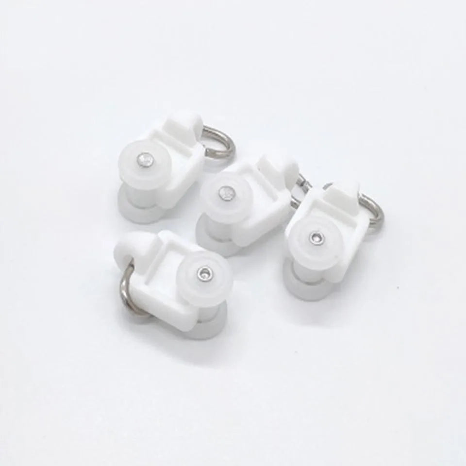 rideaux rouleau blanc moderne poulie rail accessoire maison intelligent crochet anneaux métalliques