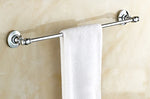 ensemble accessoires salle bain chrome blanc porte savon distributeur brosse wc tasse motif