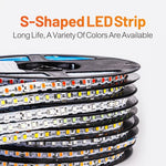 ruban led flexible silicone étanche 12v blanc chaud décoration intérieur salon extérieur