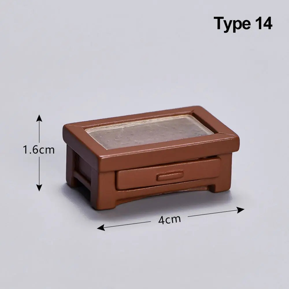 fauteuil tabouret table lit canapé commode miniature mobilier maison poupées accessoire jouets plastique