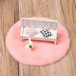 coussins décoratifs peluche douce rose blanc modernes maison poupée accessoires décoration chambre enfants adultes