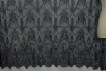 dentelle polyester nylon blanc noir ornements floraux motifs géométriques translucide classique élégant tissu large