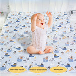 tapis sol enfant animaux mignons blanc bleu orange gris rose vert moderne