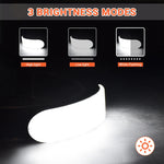 lampe frontale rechargeable led noir blanc angle réglable étanche mode gradation camping pêche chasse