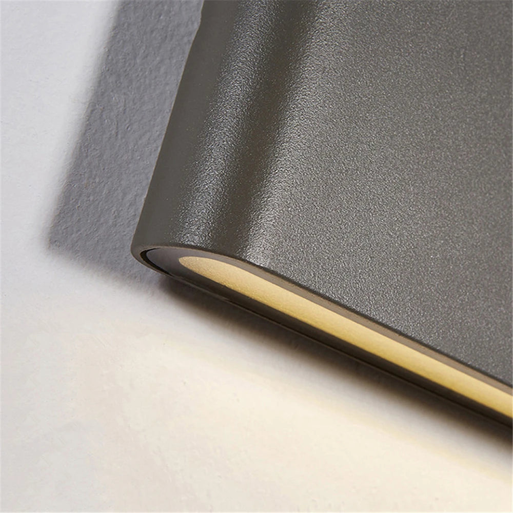 applique murale moderne led ip65 gris blanc noir 12w 20w 6w aluminium