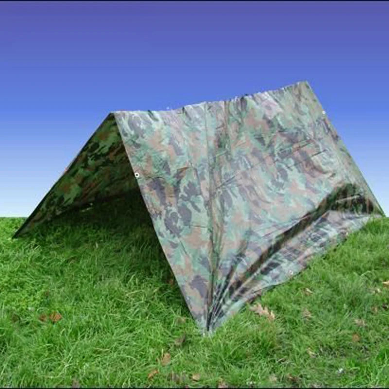 tente camouflage vert brun noir motif militaire imperméable pratique robuste camping extérieur