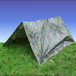 tente camouflage vert brun noir motif militaire imperméable pratique robuste camping extérieur