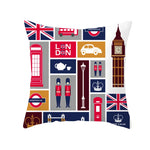 taies d'oreiller décoratives londonien motif big ben polyester respectueux environnement cartoon bleu rouge blanc