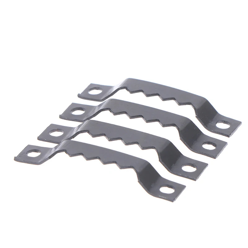 clips fixation métal dents scie noir 100 pièces 200 pièces