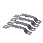 clips fixation métal dents scie noir 100 pièces 200 pièces