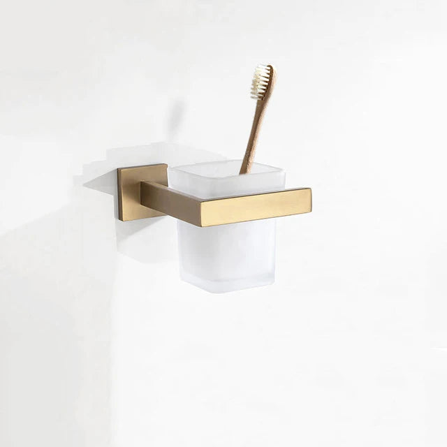 accessoires salle bain doré moderne porte serviettes papier toilette tablette minimaliste