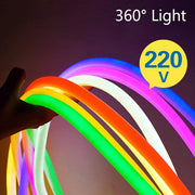bande lumineuse led flexible couleurs vives décoration murale moderne adhésif inclusRGBORGB