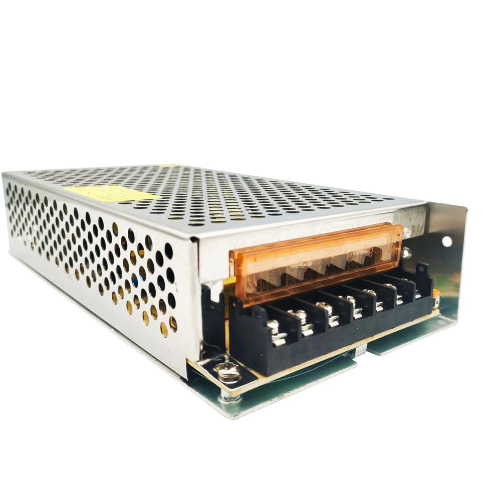 alimentation électrique led 12v argenté perforée industrielle 2a 3a 5a 6a 8.5a 10a 12a