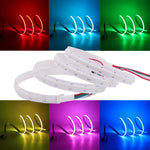 ruban led cob rgb multicolore adhésif moderne ligne lumineuse continue salon 5v 332 leds/m