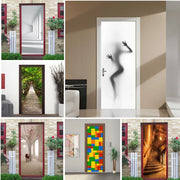 sticker mural 3d divers motifs couleur rouge contemporain salon chambre