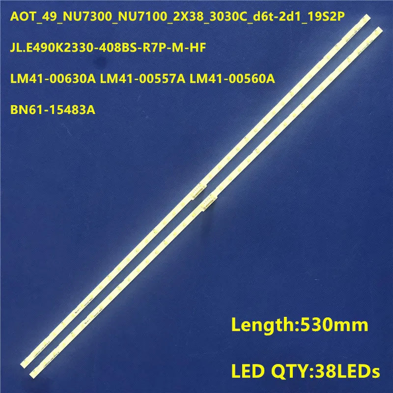 ruban led blanc moderne 38 leds 530mm longueur 3w abs industrielle