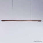 lampe suspendue bois marron foncé moderne finition brillante câbles noirs 18w 249 2000lm chambre