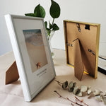 cadre photo moderne or noir rectangle clips 13x18cm 9x13cm aluminium minimaliste