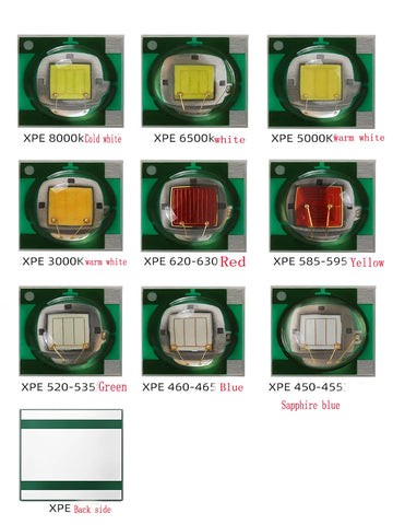 diodes led 3w jaune rouge vert bleu saphir blanc chaud froid moderne technologique 10pcs