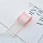 ruban dentelle fine polyester coton rose clair gris vert pâle blanc violet translucide élégant