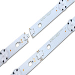 barre éclairage led industrielle blanc points noirs clips 990mm 9led bande