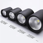 Spot lumineux moderne surface mounted noir blanc 10W 15W 25W 35W LED anti reflet