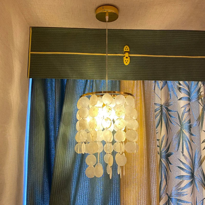 Suspension lumineuse moderne élégante blanc doré translucide clips câbles pendentif chambre