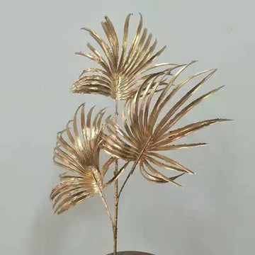 bouquet fleurs artificielles dorées feuilles stylisées graminées décoration intérieure moderne mariage fête