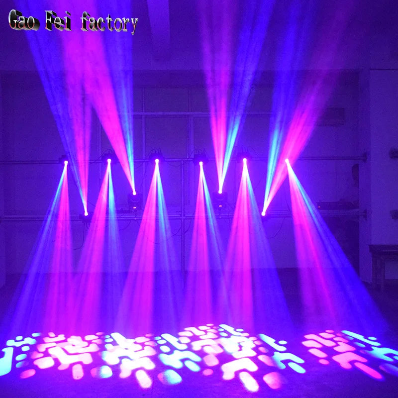 projecteur led 60w couleurs gobo effet arc ciel dmx moderne disco scène dj