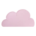 assiettes forme nuage silicone imperméables adhésives animaux gris rose bleu blanc moderne