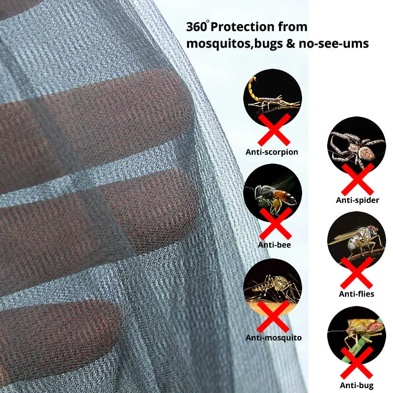 hamac camping moustiquaire camouflage protection soleil anti moustiques sac rangement corde suspension sécurité pratiqueextérieur