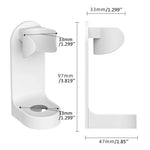 porte brosse dents mural adhésif moderne noir blanc rose minimaliste