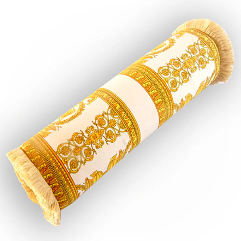 coussin cylindrique anti décubitus mousse pu velours polyester coton imprimé baroque doré classique adultes