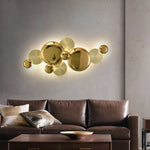 applique murale contemporaine dorée minimaliste ampoules led 220v 110v
