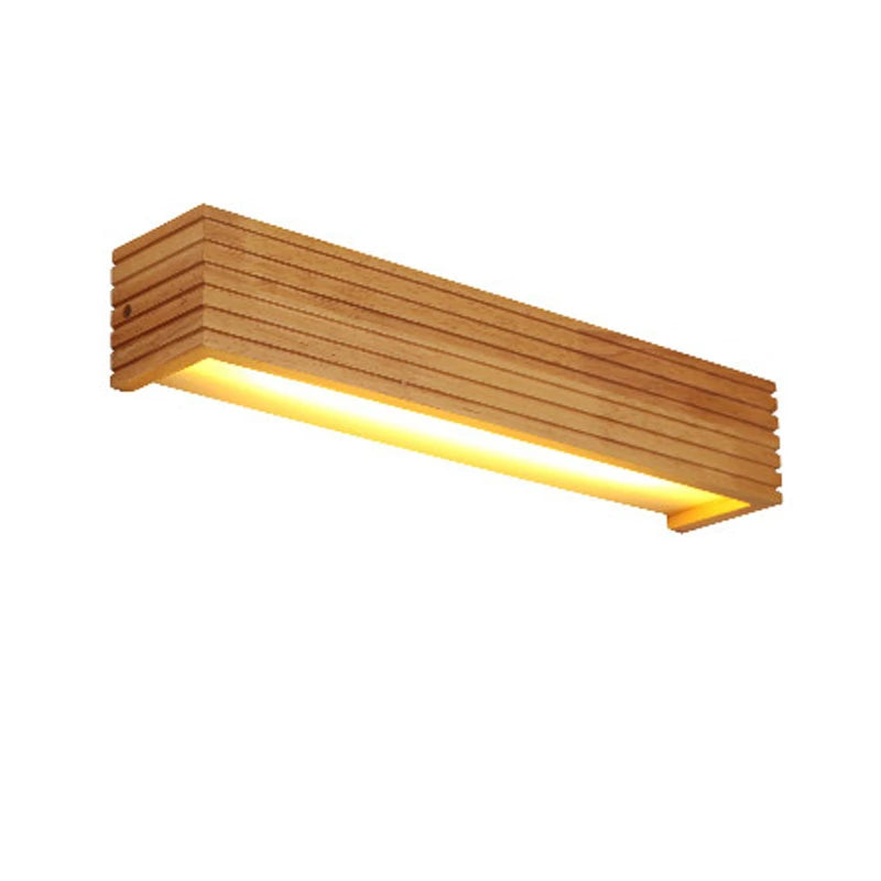 Applique murale LED en bois de chêne avec éclairage chaud